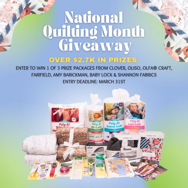 National Quilting Month Giveaway Shannon Fabrics