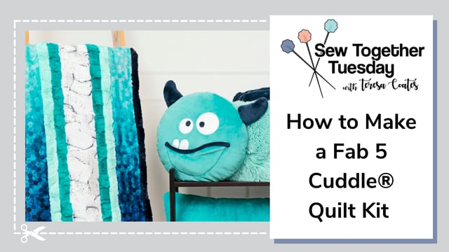 How to Sew a Cuddle® Minky Strip Quilt