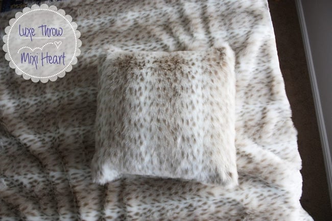 Faux Fur Pillow Cover & Throw Pattern and Tutorial