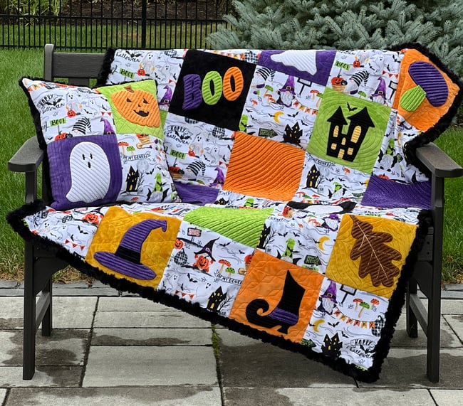 Halloween Cuddle® Chenille Quilt