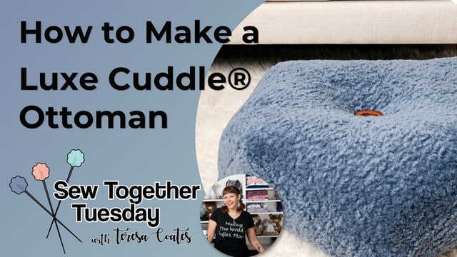 How to Make a Luxe Cuddle® Ottoman