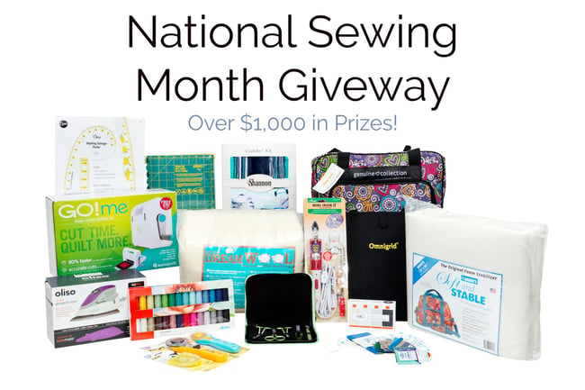 2021 Ultimate National Sewing Month Giveaway (Over $1,000 in Prizes!)