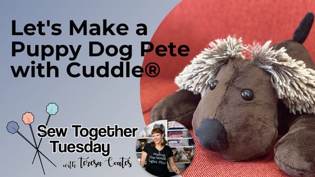 How to Make a Dog Stuffed Animal with Cuddle® Minky Fabric