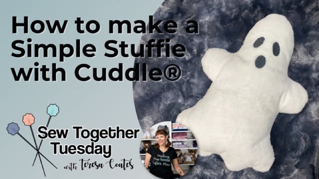 How to Make a Cuddle® Minky Fabric Ghost Stuffie